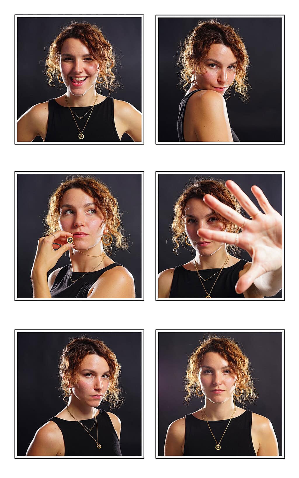 portrait professionnel à lyon – série de portraits d’une photographe et graphiste, exprimant créativité et authenticité.