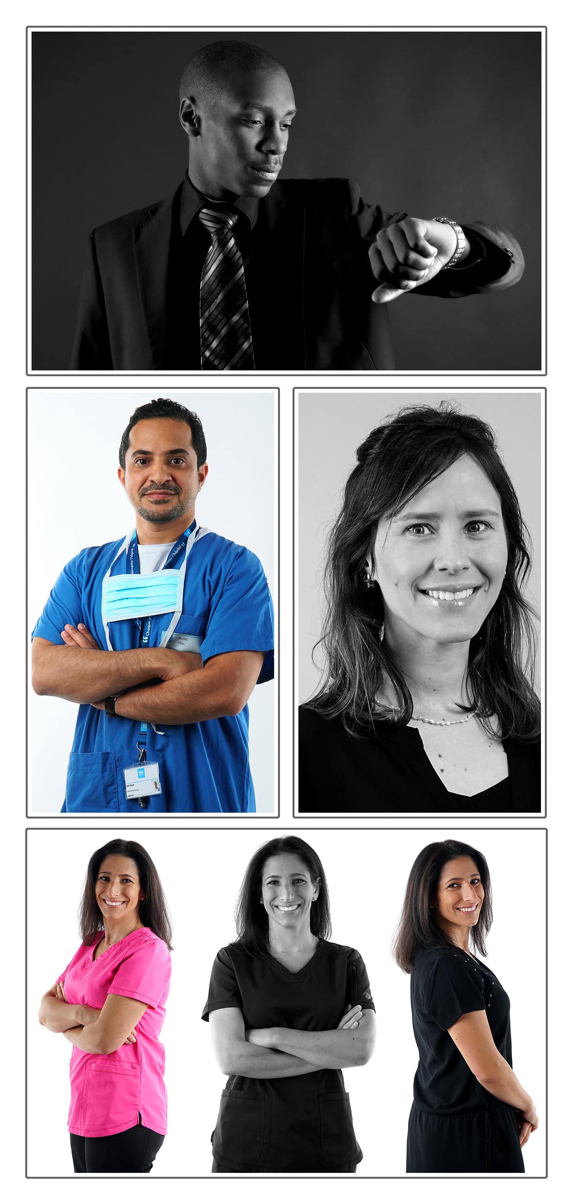 Photographe portrait professionnel Lyon 6 – portraits corporate et métiers Portraits professionnels à Lyon réalisés par un photographe portrait corporate : dirigeant, médecin, infirmière, collaboratrice en entreprise.